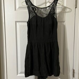 Chic Black Lace Romper